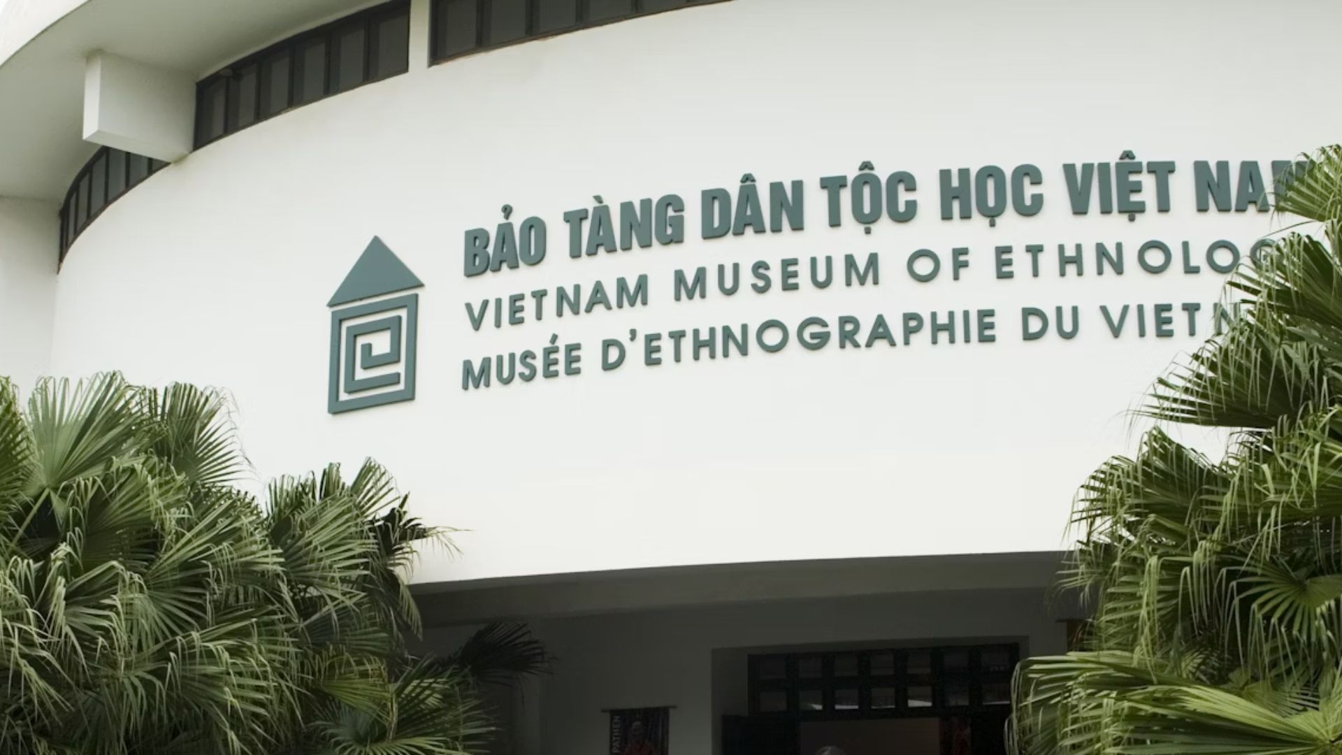 The entrance gate of the Vietnam Museum of Ethnology in Hanoi, featuring traditional architectural elements and welcoming visitors to explore the rich cultural heritage of Vietnam’s diverse ethnic groups.